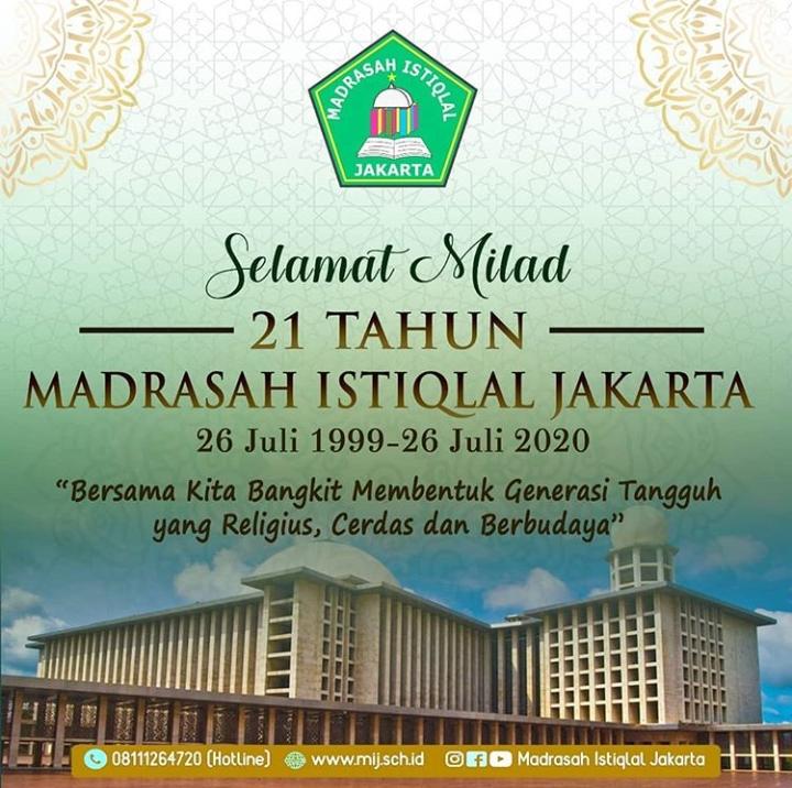 ulang tahun madrasah istiqlal jakarta